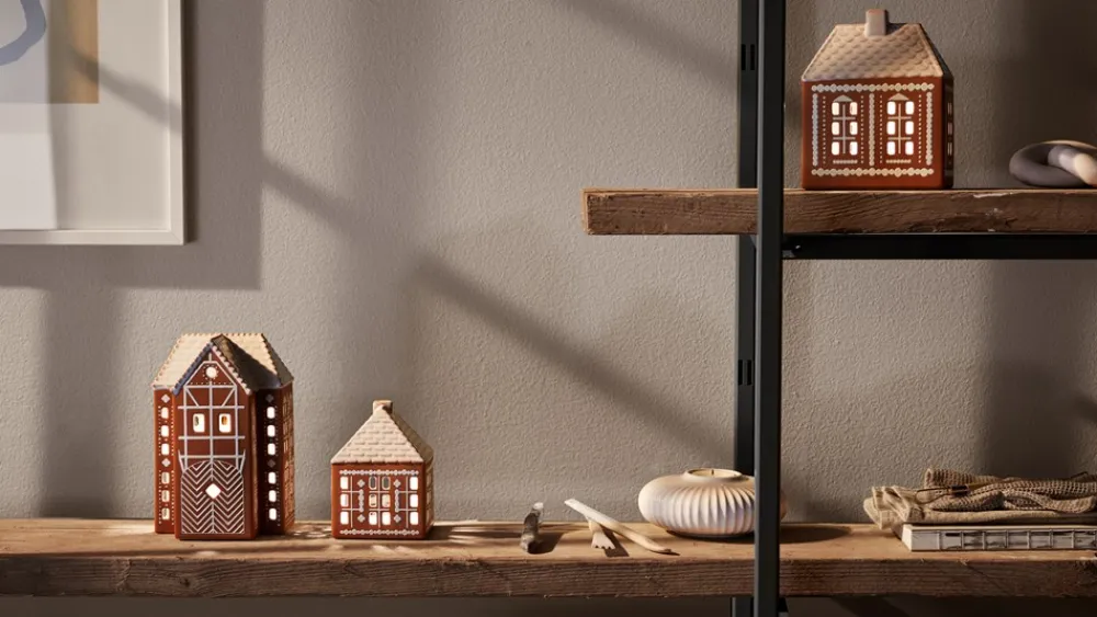 Gingerbread Lyshus, Lille Pynt & Interiør