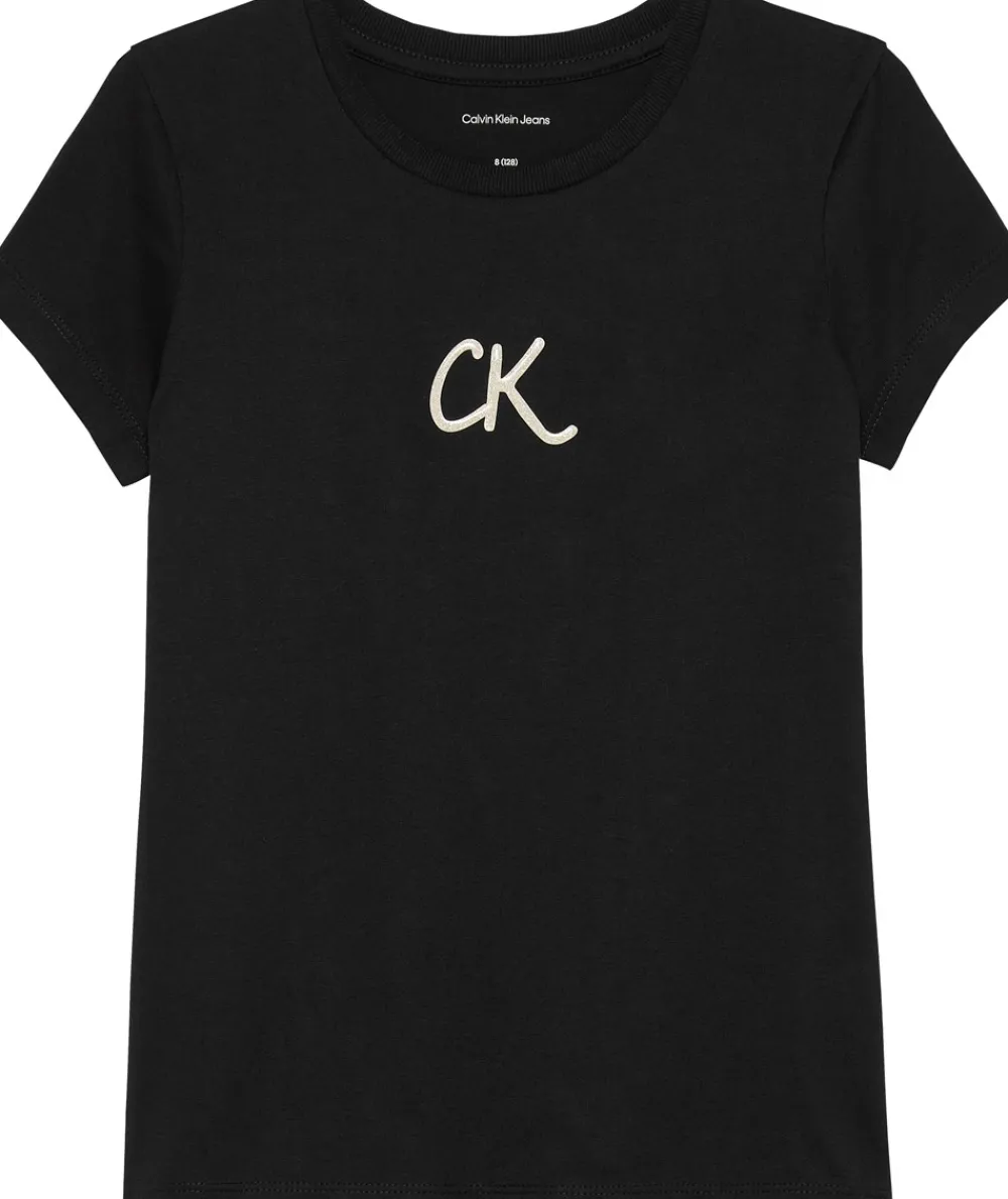 Glitter Slim T-shirt, , 152 cm Børn T-Shirts & Toppe