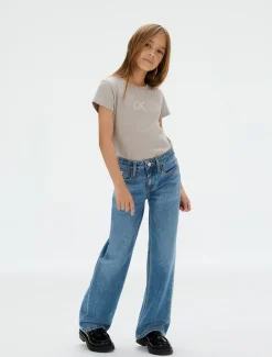 Calvin Klein Glitter Slim T-shirt, , 152 cm-Børn T-Shirts & Toppe