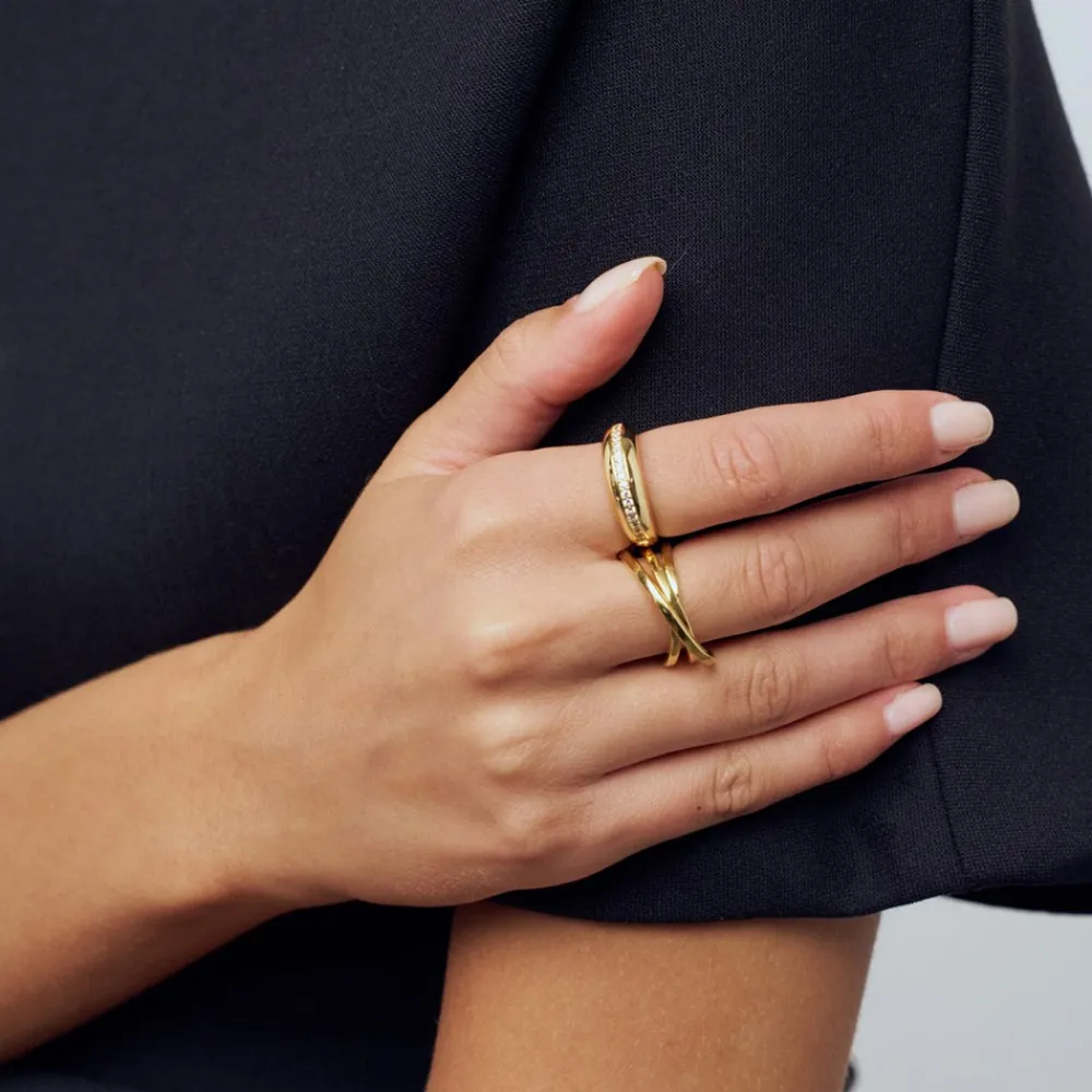 Sif Jakobs Jewellery Goccia Piccolo Pianura Ring, , 54-Dame Ringe