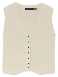 Vero Moda Gold Vest, , XL-Dame Veste