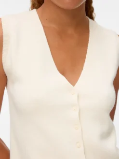 Vero Moda Gold Vest, , XL-Dame Veste