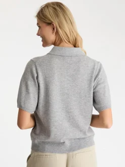 Clearance Gracie Knit Polo T-shirt, , 36 Dame T-Shirts & Toppe