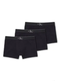 Calvin Klein Graphic Monogram Cotton Stretch 3-pak Trunks, , XL- Undertøj