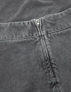 Mads Nørgaard Grey Denim Stelly C Lang Nederdel, , 34-Dame Nederdele