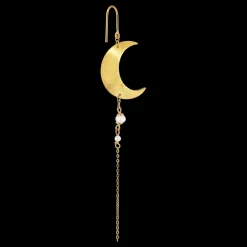 Jane Kønig Half Moon Pearl Ørering,-Dame Øreringe