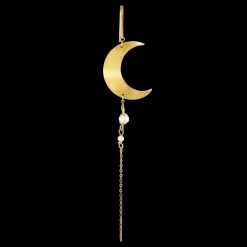 Jane Kønig Half Moon Pearl Ørering,-Dame Øreringe