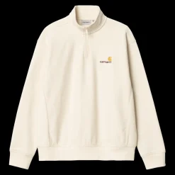 Outlet Half Zip American Script Sweatshirt, , XS Sweatshirts & Trøjer