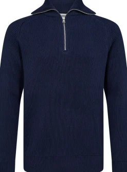 Resteröds Half Zip Striktrøje, , S- Strik