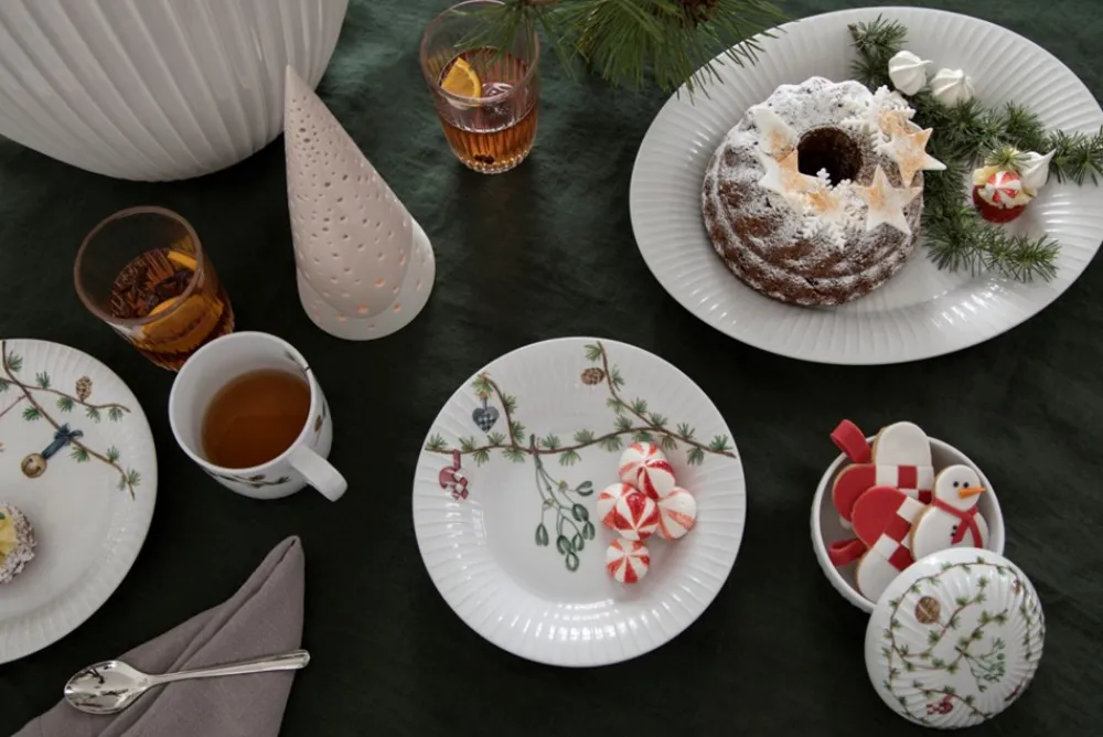 Kähler Hammershøi Jul Desserttallerken, Ø19 cm- Tallerkener