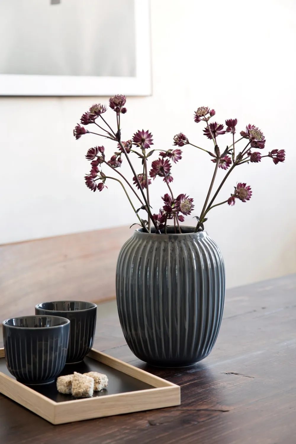 Kähler Hammershøi Vase, , 20 cm- Stue