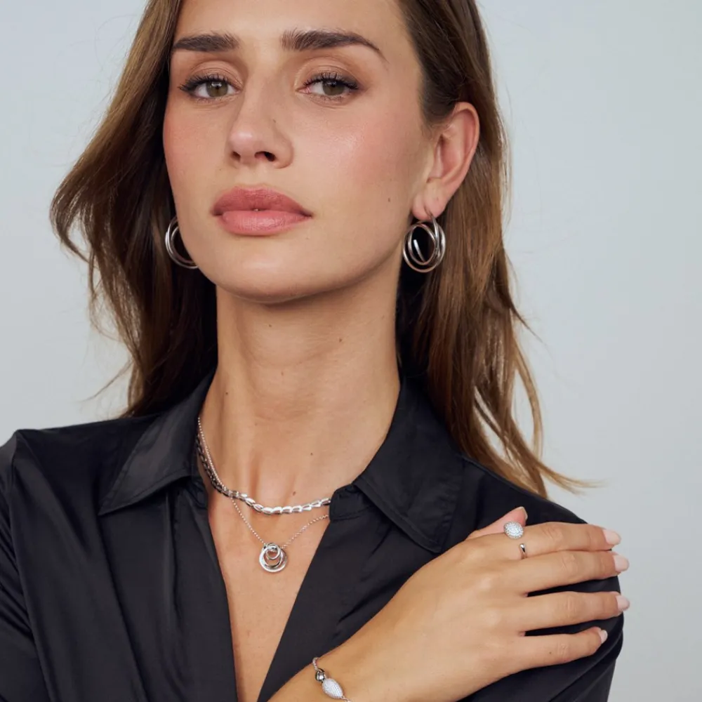 Sif Jakobs Jewellery Heartbeat Halskæde, , 45 cm-Dame Halskæder