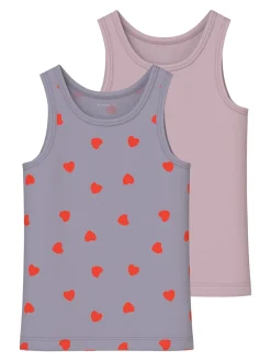 Online Hearts 2-pak Undertrøjer, , 86 cm Børn Undertøj & Nattøj
