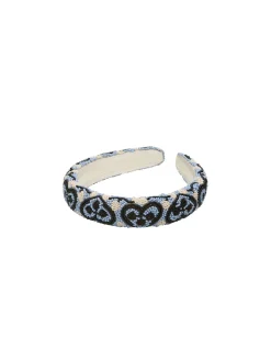 Beck Söndergaard Hearty Midi Beaded Hårbøjle,-Dame Hårpynt
