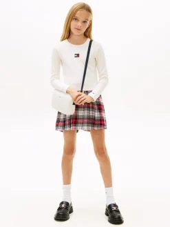 Tommy Hilfiger Heritage Flag Rib Bluse, , 164 cm-Børn Bluser