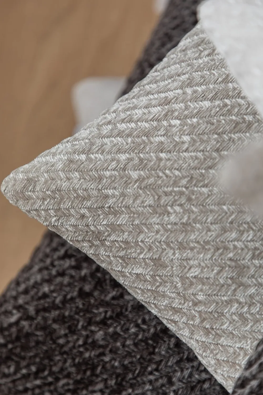 Outlet Herringbone Pude, , 50x70 cm Puder