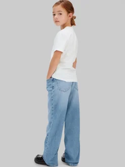 Calvin Klein High Rise Wide Leg Jeans, , 164 cm-Børn Jeans