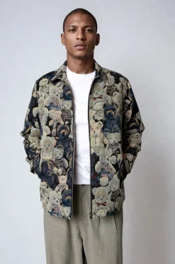 Plenum Studio Hound Bear Overshirt, , L- Overshirts