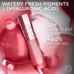 L'Oreal Paris Hyaluron Tint Lip Stain Serum,- Læber