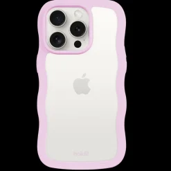 holdit Iphone 15 Pro Max Transparent Wavy Cover,-Dame Mobilcovers|Mobilcovers
