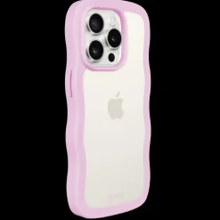 holdit Iphone 15 Pro Max Transparent Wavy Cover,-Dame Mobilcovers|Mobilcovers