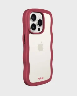 holdit Iphone 14 Pro Max Transparent Wavy Cover,-Dame Mobilcovers|Mobilcovers