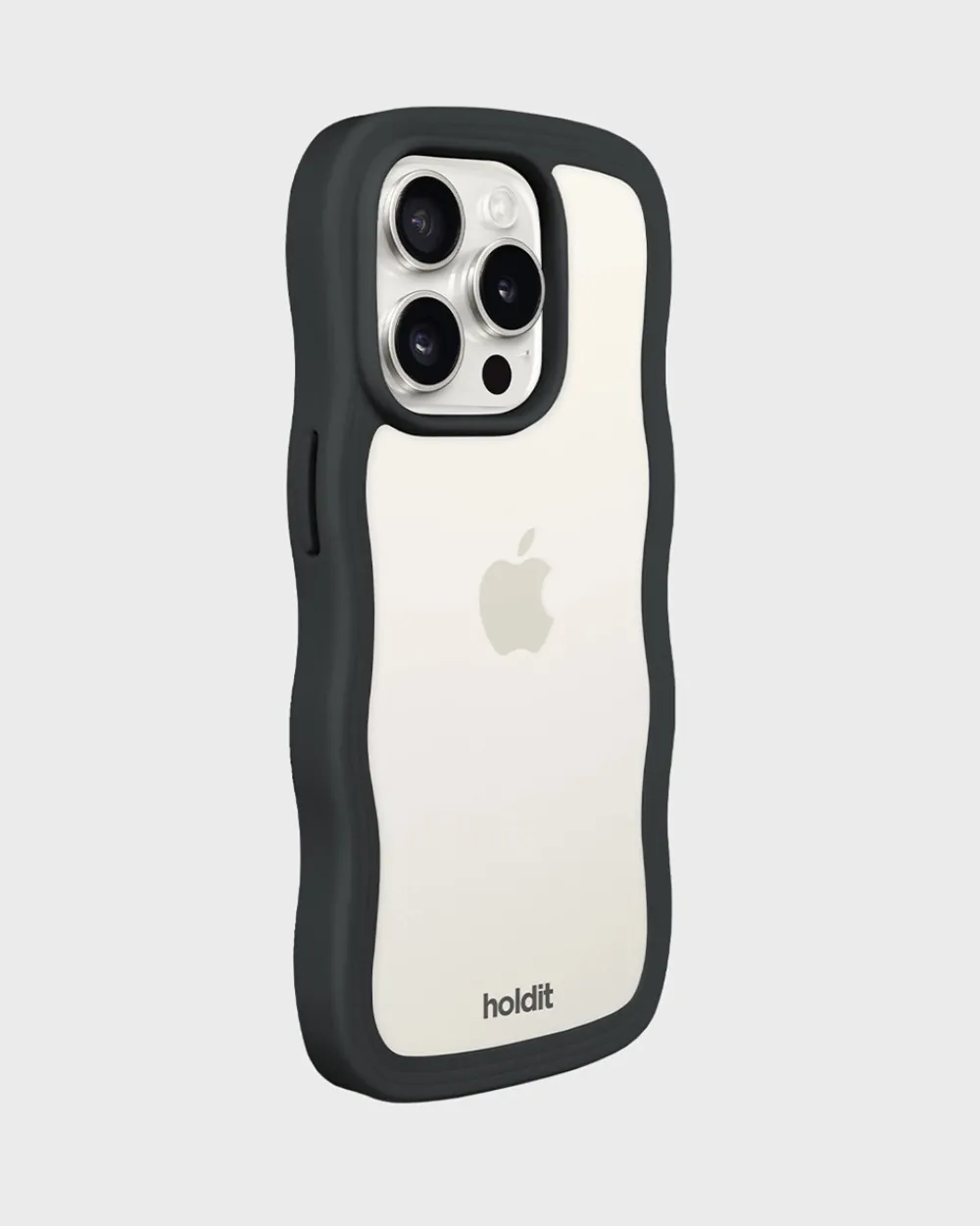 holdit Iphone 15 Pro Transparent Wavy Cover,-Dame Mobilcovers|Mobilcovers