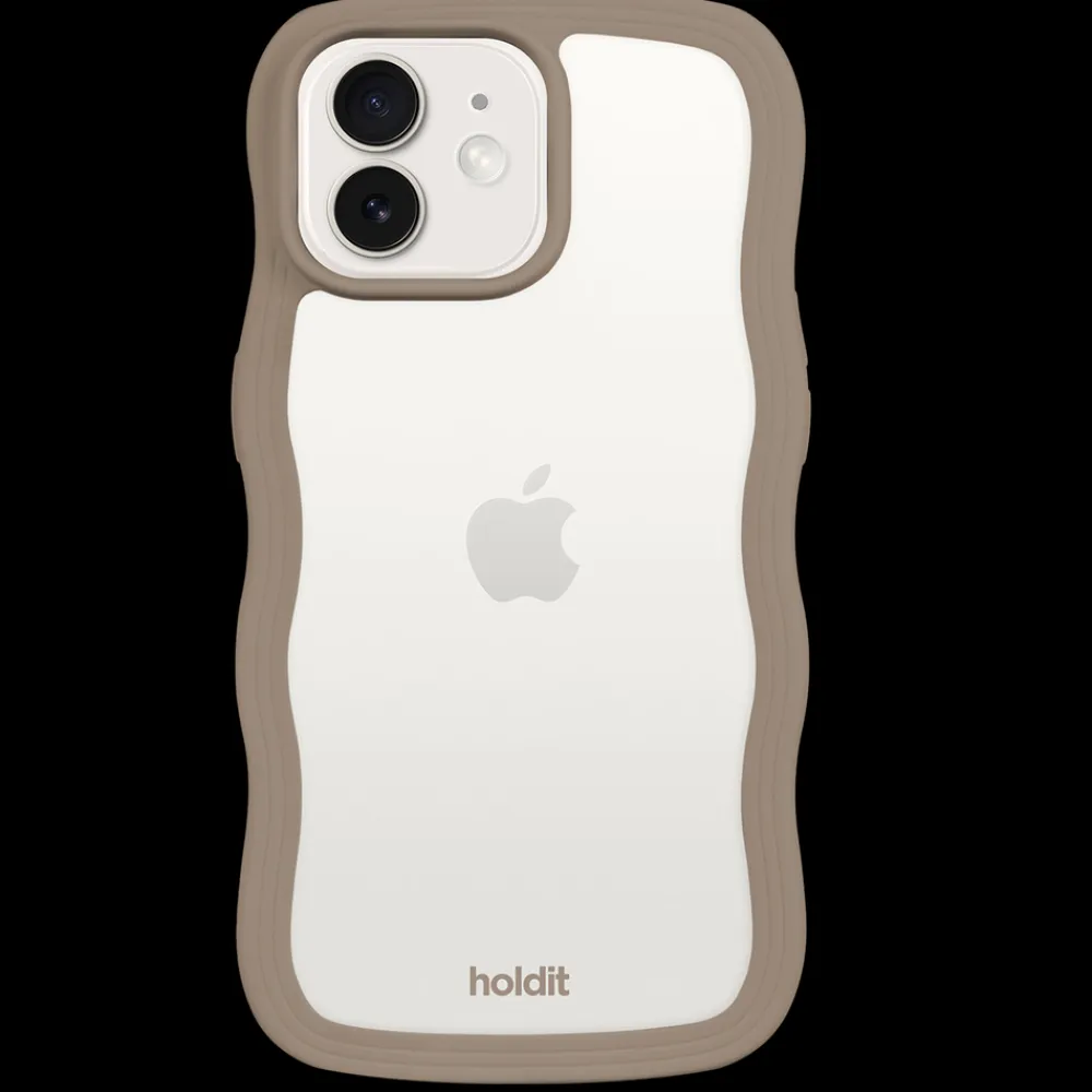 Online Iphone 12/12 Pro Transparent Wavy Cover, Dame Mobilcovers|Mobilcovers
