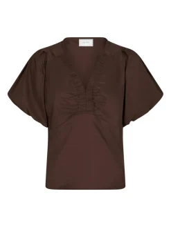 New Irina Poplin Bluse, , 36 Dame Bluser & Skjorter