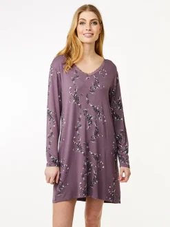 CCDK Jacqueline Langærmet Natkjole, , XS-Dame Loungewear