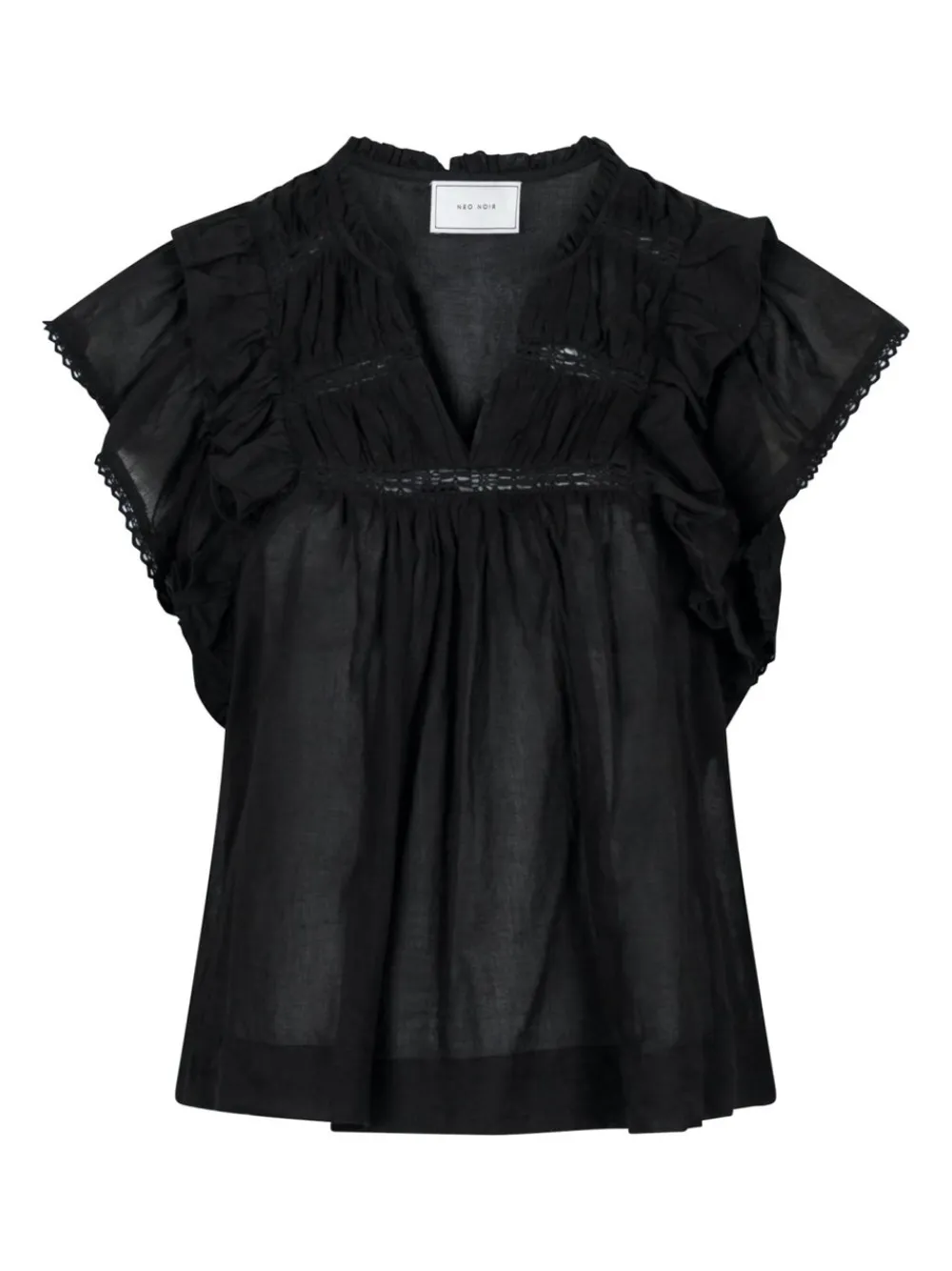 Best Jayla S Voile Bluse, , 34 Dame Bluser & Skjorter