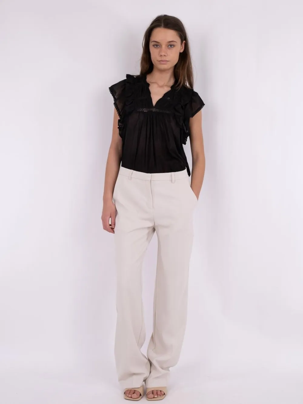 Best Jayla S Voile Bluse, , 34 Dame Bluser & Skjorter