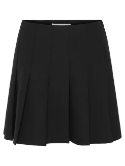 Hot Jean Pleat Nederdel, , L Dame Nederdele