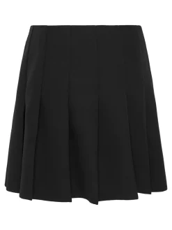 Hot Jean Pleat Nederdel, , L Dame Nederdele