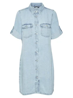 Hot Jennie Denimkjole, , S Dame Kjoler