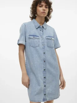Hot Jennie Denimkjole, , S Dame Kjoler