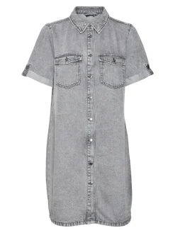 Hot Jennie Denimkjole, , XS Dame Kjoler