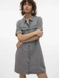 Hot Jennie Denimkjole, , XS Dame Kjoler