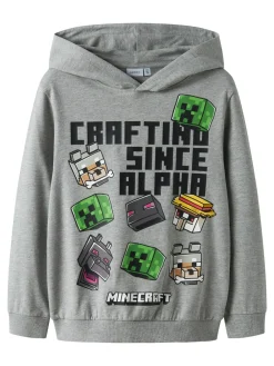 Name It Jet Minecraft Sweatshirt, , 134-140 cm-Børn Strik & Sweatshirts