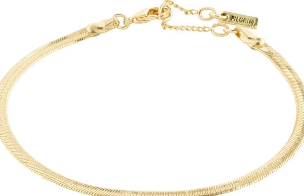 Discount Joanna Flat Snake Chain Armbånd, , 16 cm Dame Armbånd