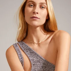 Clearance Joanna Flat Snake Chain Halskæde, , 40 cm Dame Halskæder