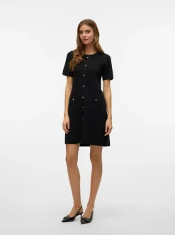 Vero Moda Johanna Strikkjole, , M-Dame Strik & Sweatshirts|Kjoler