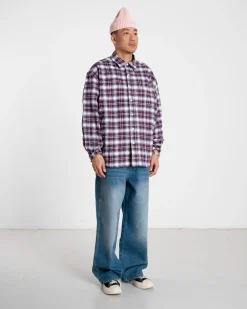 Jong Em Check Overshirt, , L Overshirts