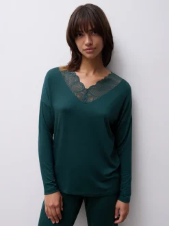 Femilet Josie Langærmet Bluse, , 42-Dame Loungewear