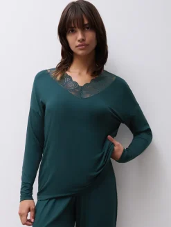 Femilet Josie Langærmet Bluse, , 42-Dame Loungewear