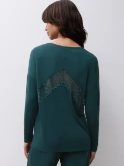 Femilet Josie Langærmet Bluse, , 42-Dame Loungewear