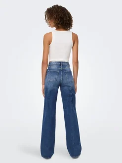 ONLY Juicy Højtaljede Jeans, , W32/L32-Dame Jeans