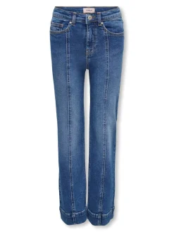 KIDS ONLY Juicy Pleat Wide Jeans, , 164 cm-Børn Jeans