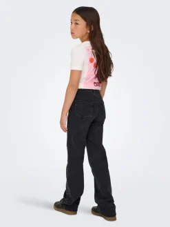 KIDS ONLY Juicy Rhinestone Wide Leg Jeans, , 152 cm-Børn Jeans
