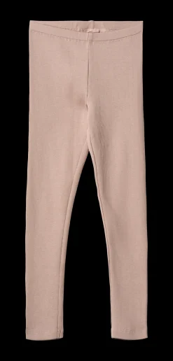Wheat Jules Jersey Rib Leggings, , 128 cm-Børn Bukser & Leggings